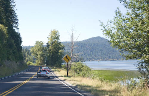 Driving Lakeside