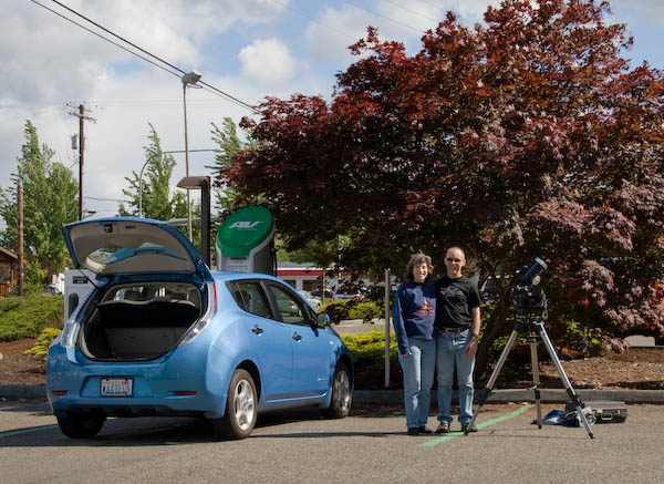 Quick-charging during the Venus transit.