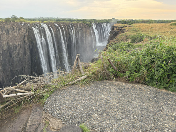 Victoria Falls, farther down the path toward the Zambia side
