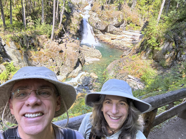 Tom and Cathy at Silver Falls