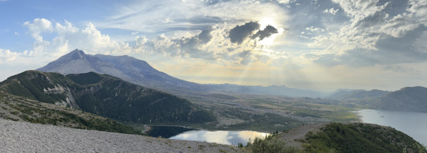 Mount Saint Helens and Spirit Lake, from Windy Ridge Viewpoint