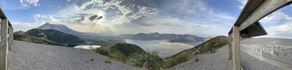 Mount Saint Helens and Spirit Lake panorama, from Windy Ridge Viewpoint