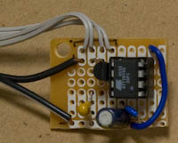 board with wires connected
