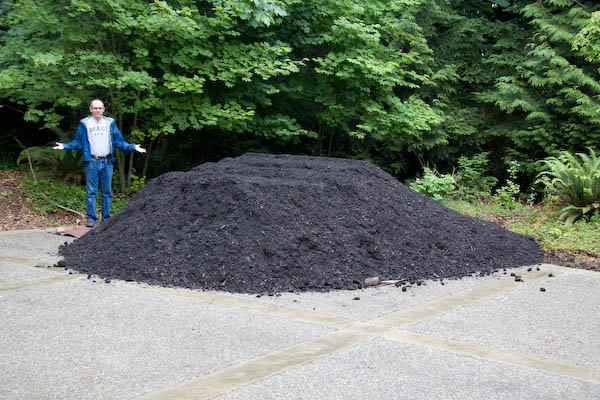 gigantic mulch pile