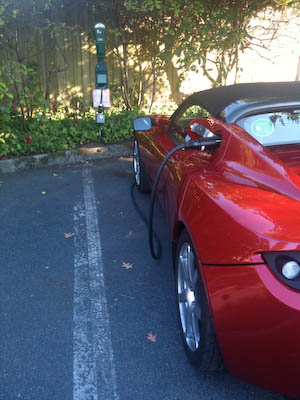 charging behind Key Bank, Friday Harbor