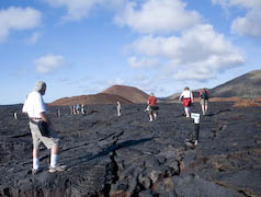 lava flow on Santiago Island