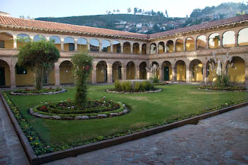 courtyard at Hotel Monastario, Cusco