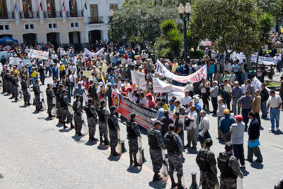 taxi driver protest